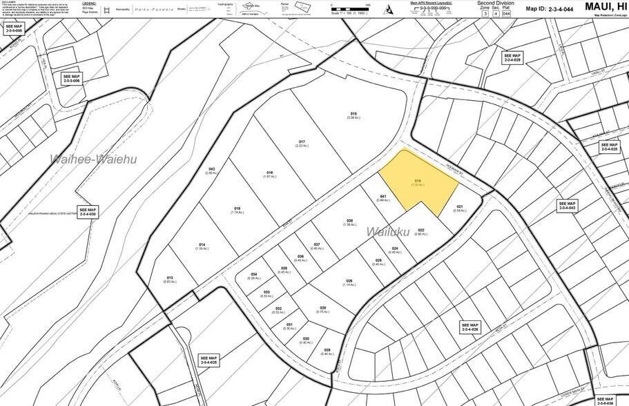 401 Hookahi St, Wailuku, HI à vendre - Plan cadastral - Image 2 de 10