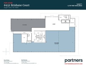 6932 Brisbane ct, Sugar Land, TX for lease Floor Plan- Image 1 of 2