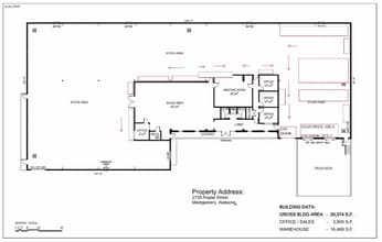 2735 Poplar St, Montgomery, AL for lease Floor Plan- Image 1 of 1