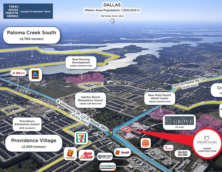 4822 FM 720, Aubrey, TX à vendre - Aérien - Image 2 de 9