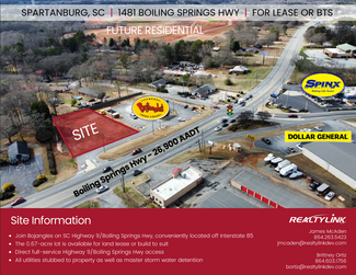 More details for Melody Lane & Boiling Springs Rd, Boiling Springs, SC - Land for Lease