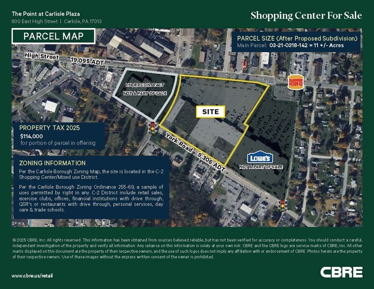 800 E High St, Carlisle, PA à vendre - Aérien - Image 2 de 10