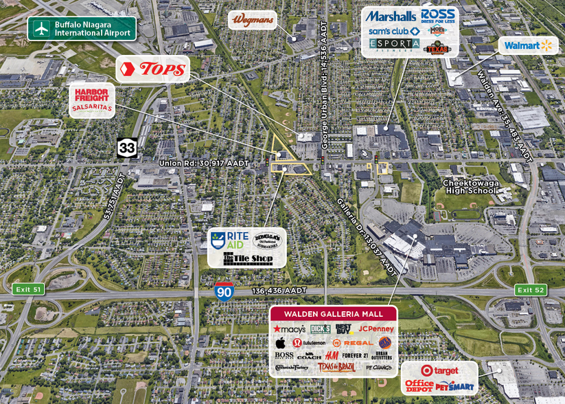 3901 Union Rd, Cheektowaga, NY for lease - Aerial - Image 3 of 6