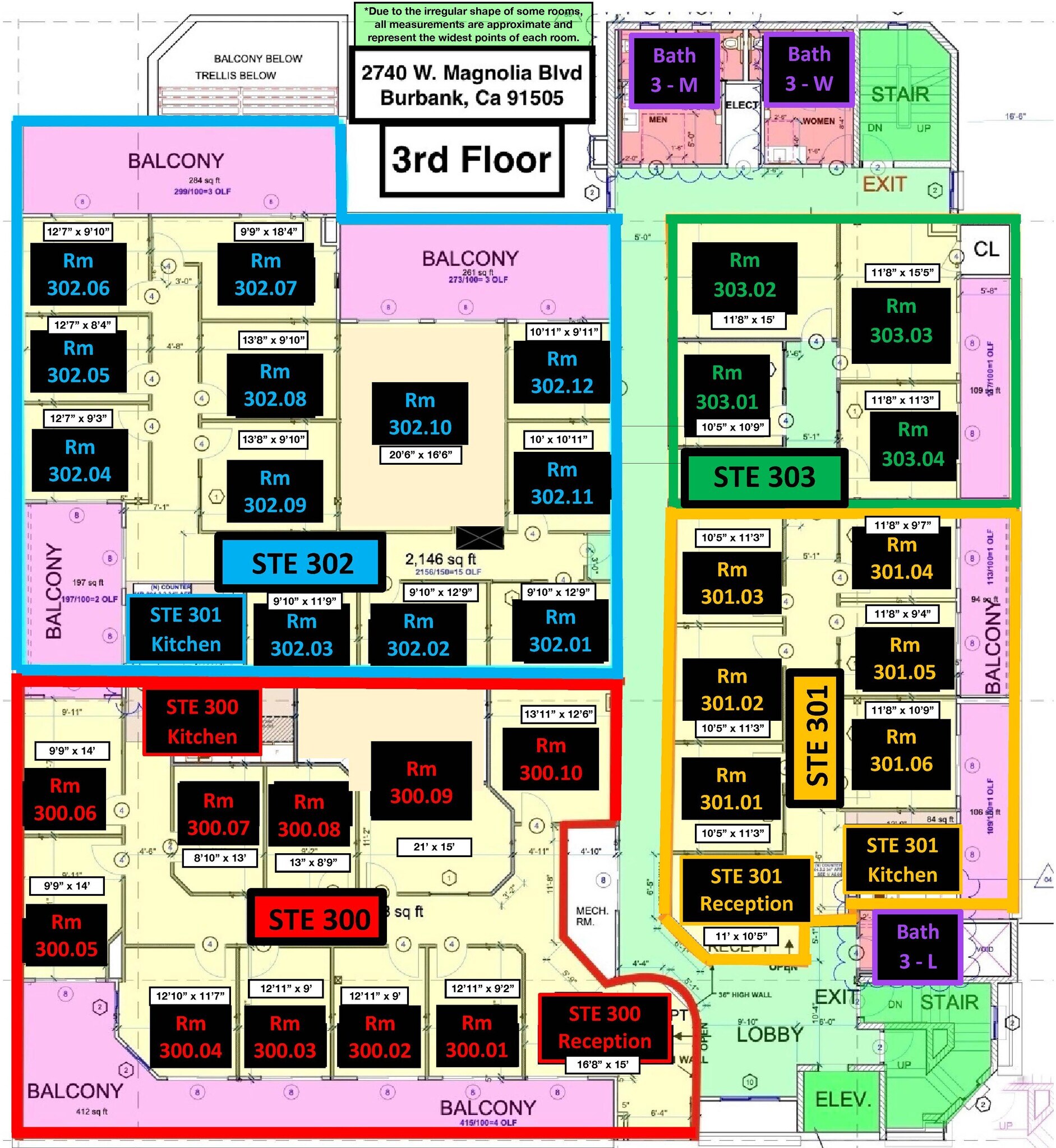 2740 W Magnolia Blvd, Burbank, CA for lease Floor Plan- Image 1 of 1