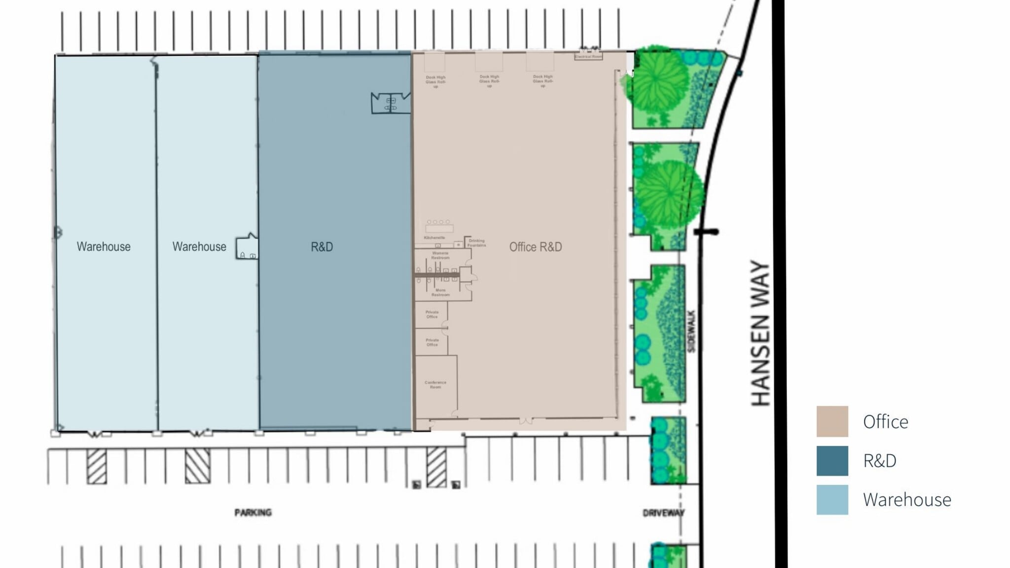 1205-1295 Veterans Blvd, Redwood City, CA à louer Plan d’étage- Image 1 de 1