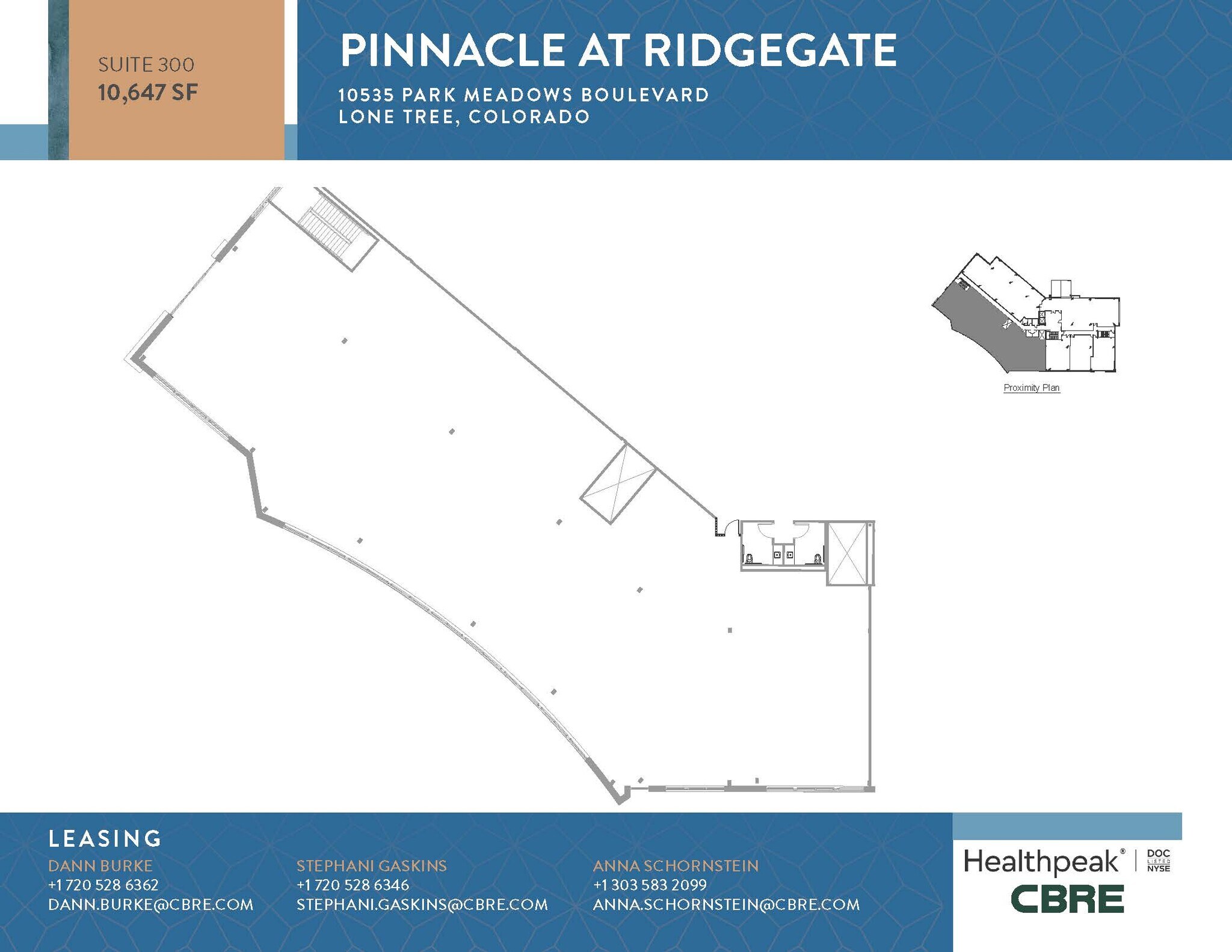 10535 Park Meadows Blvd, Lone Tree, CO à louer Plan d’étage- Image 1 de 1
