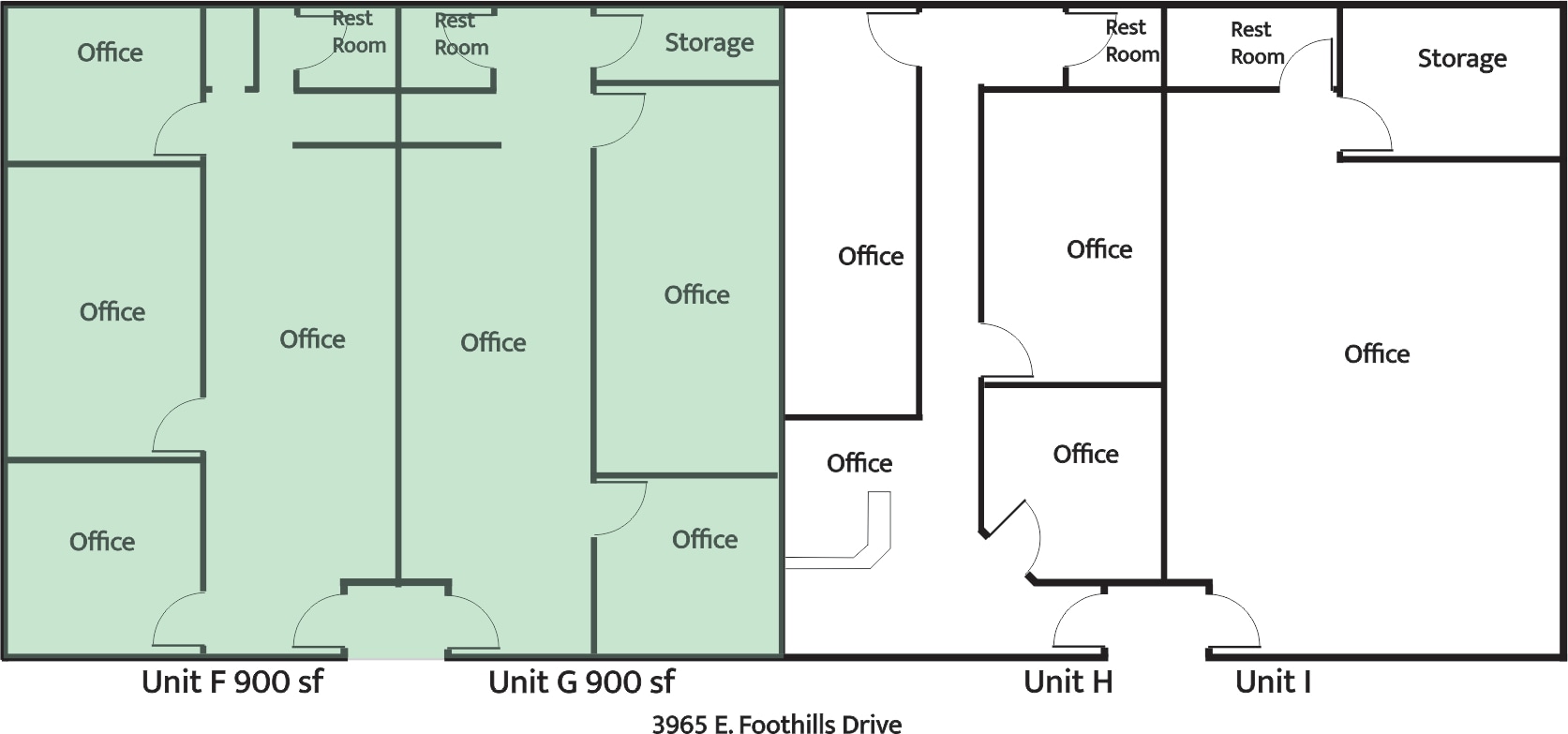 3965 E Foothhills Dr, Sierra Vista, AZ for lease Floor Plan- Image 1 of 1