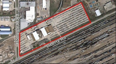 6621 Liberty Rd, Houston, TX - AERIAL map view