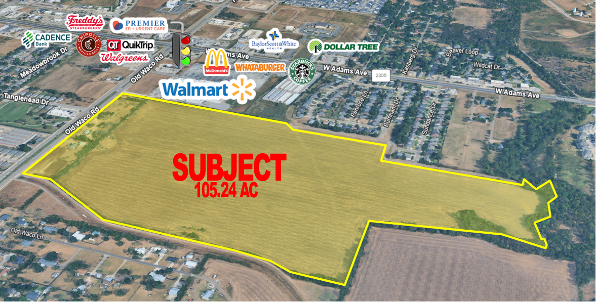 415 Old Waco Rd, Temple, TX for sale Aerial- Image 1 of 3