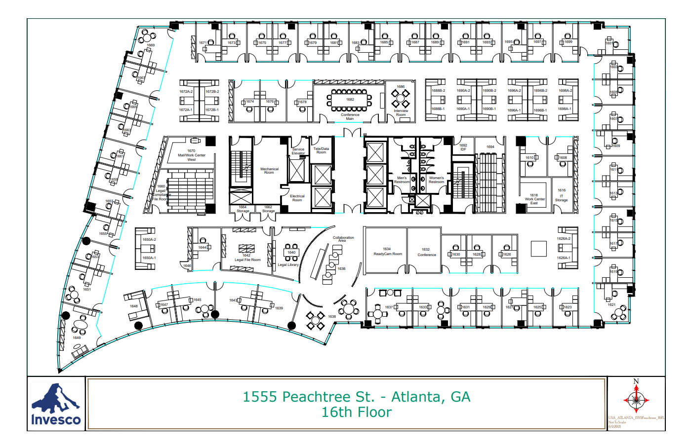 1555 Peachtree St, Atlanta, GA for lease Floor Plan- Image 1 of 1