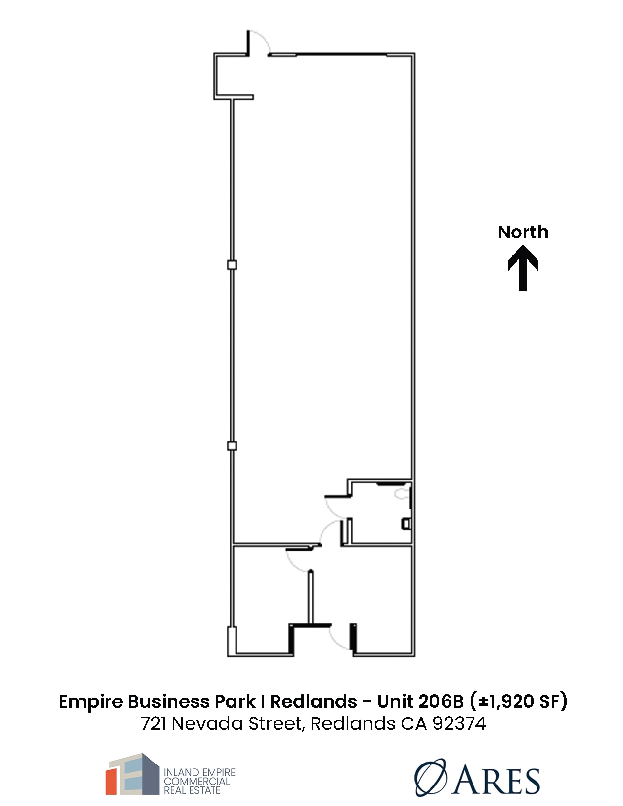 721 Nevada St, Redlands, CA à louer Plan d’étage- Image 1 de 2
