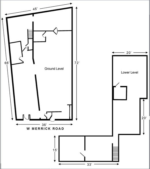 5-7 W Merrick Rd, Freeport, NY à louer - Plan d’étage type - Image 2 de 2