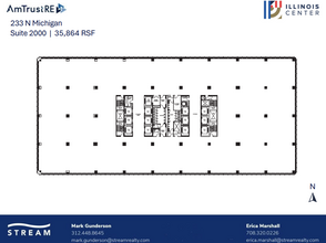 233 N Michigan Ave, Chicago, IL à louer Plan d  tage- Image 1 de 1