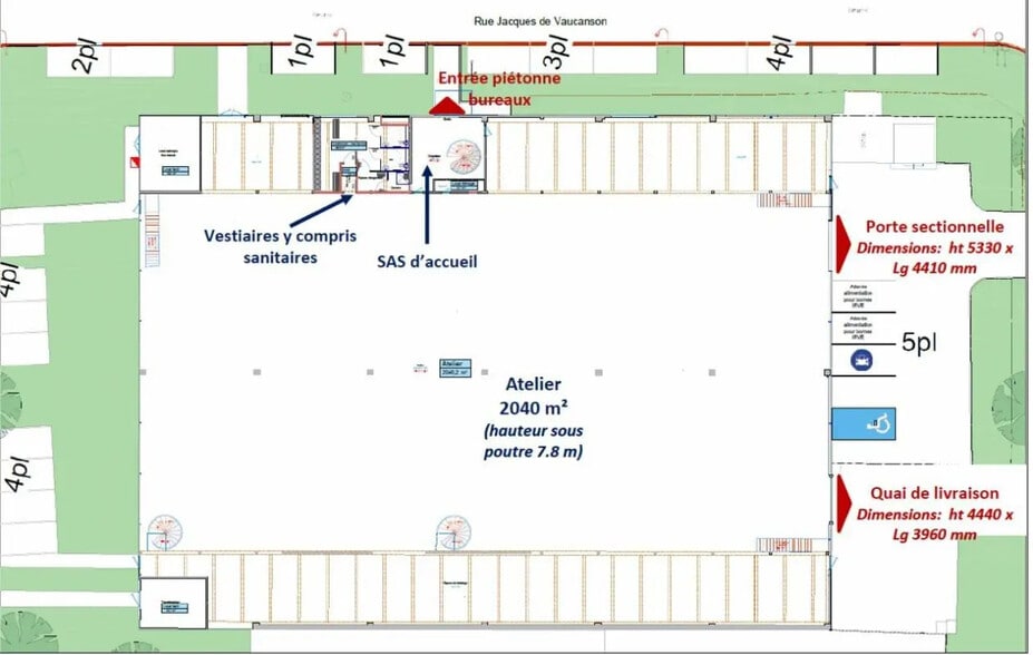 Office in SAINT-OUEN-L'AUMONE for lease - Floor Plan - Image 2 of 3