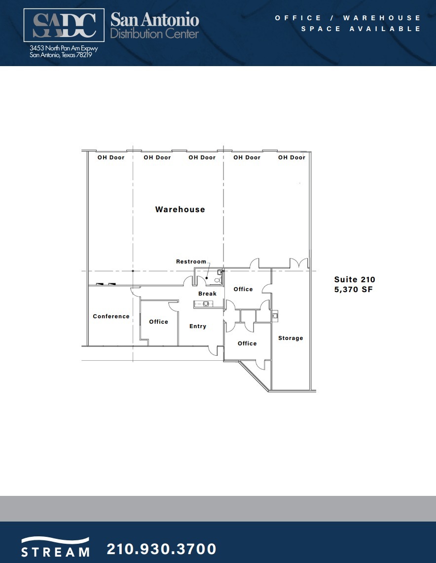 3453 IH-35 N, San Antonio, TX for lease Floor Plan- Image 1 of 1