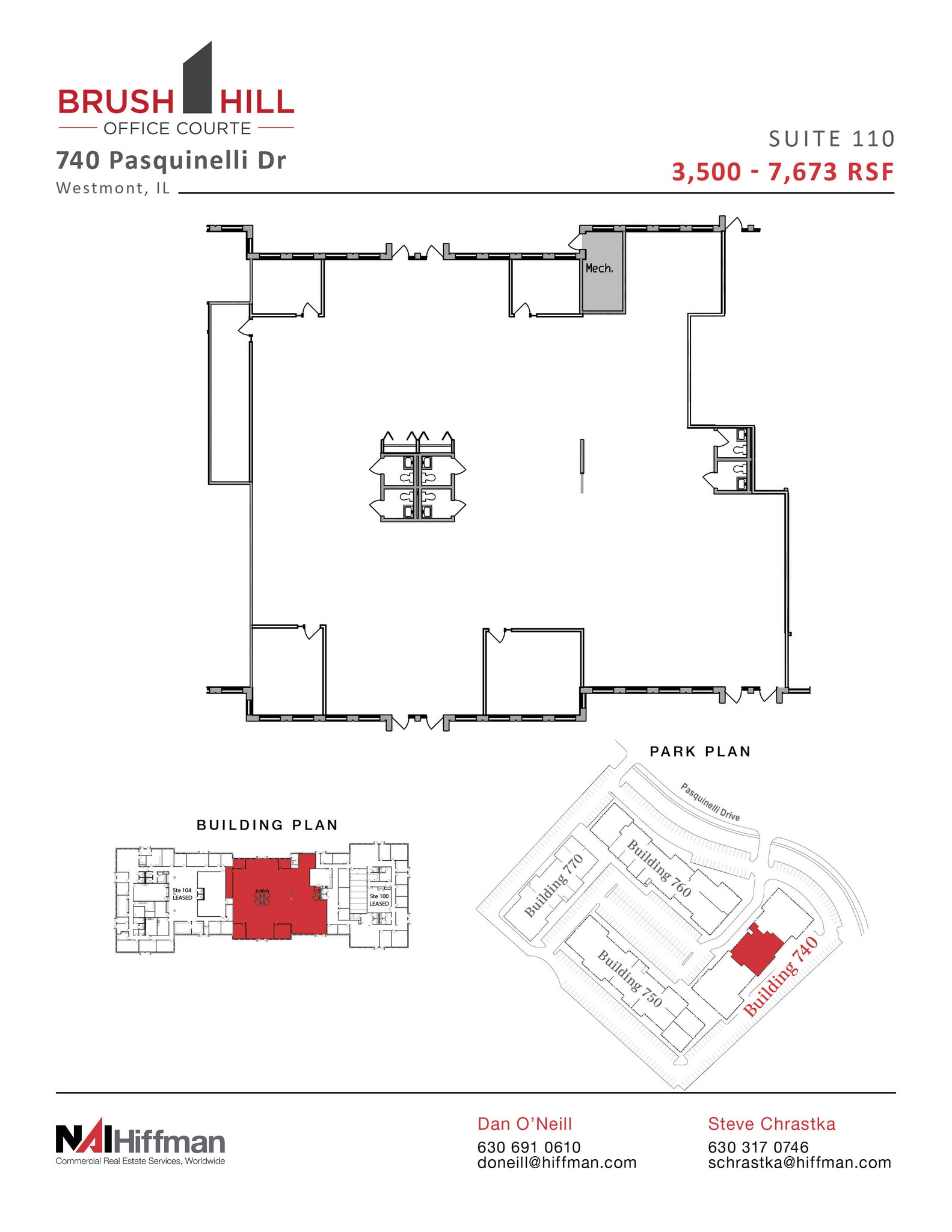 740 Pasquinelli Dr, Westmont, IL for lease Floor Plan- Image 1 of 1