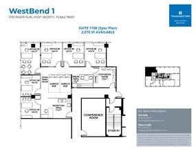 1701 River Run, Fort Worth, TX for lease Floor Plan- Image 1 of 1