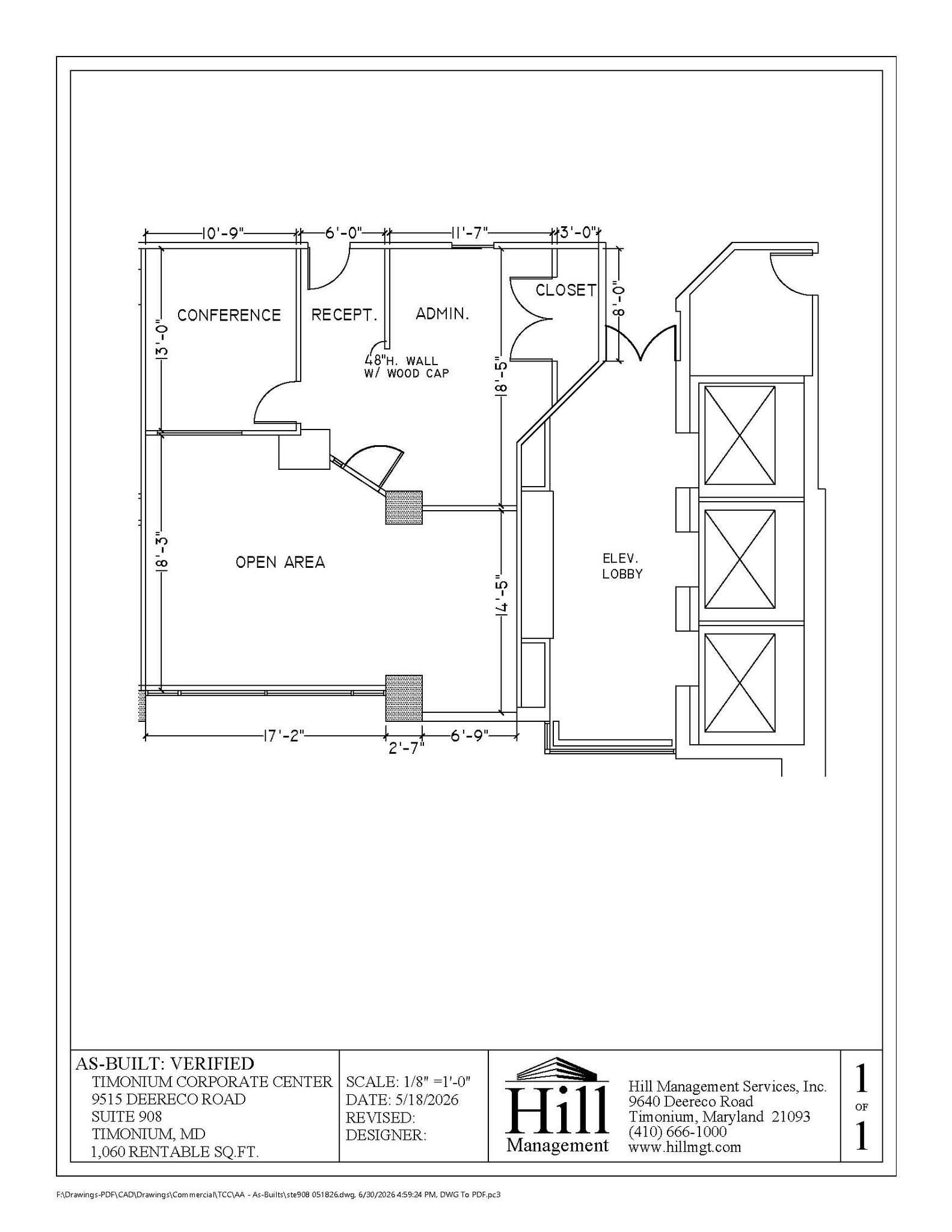 9515 Deereco Rd, Timonium, MD for lease Floor Plan- Image 1 of 1