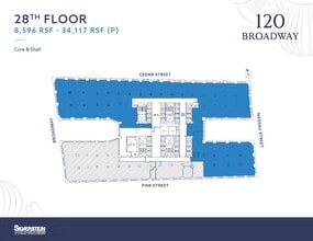120 Broadway, New York, NY for lease Floor Plan- Image 1 of 3