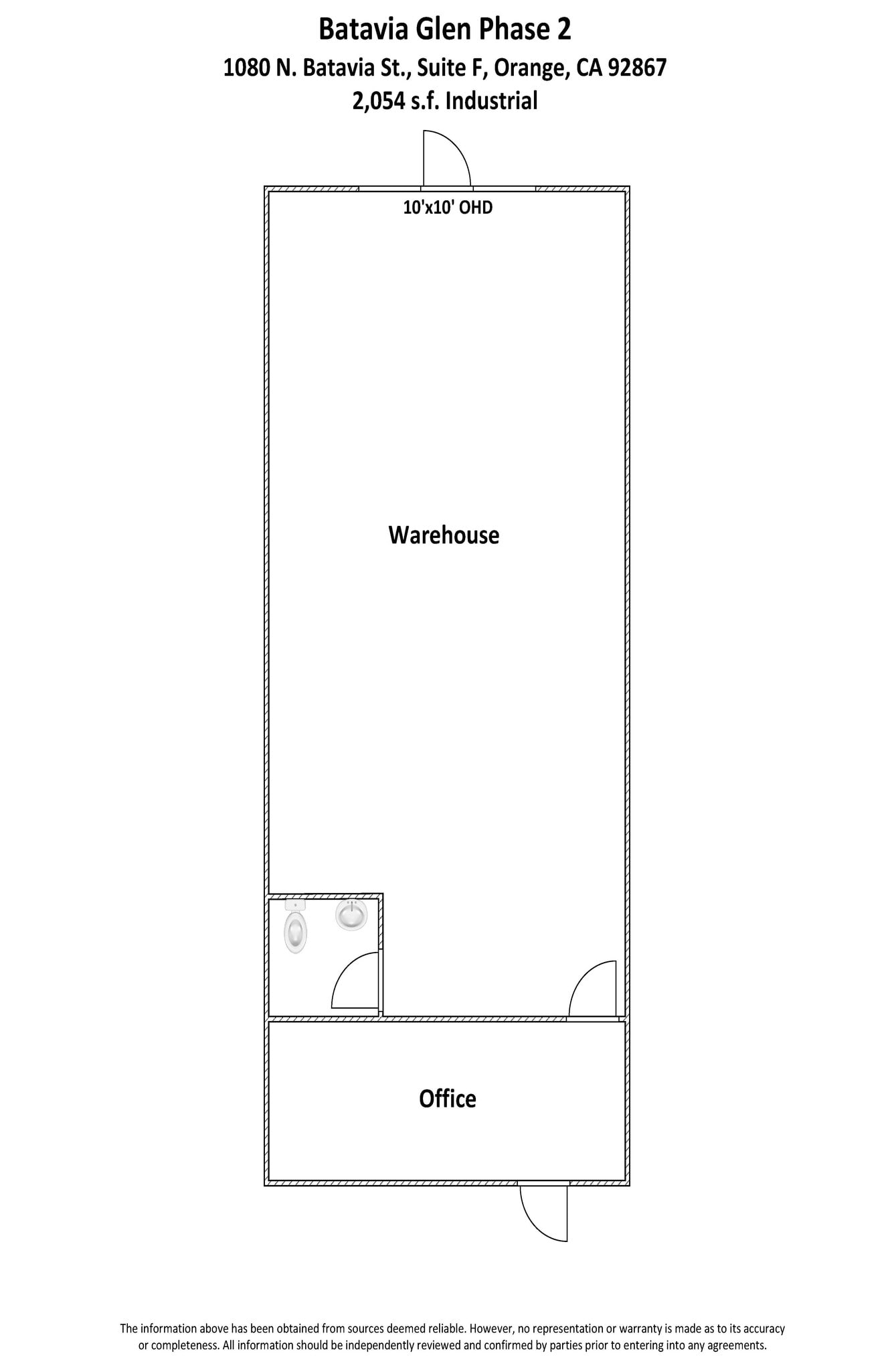 1080 N Batavia St, Orange, CA for lease Floor Plan- Image 1 of 1