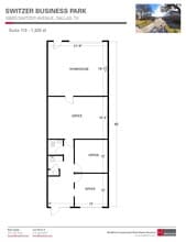 10930 Switzer Ave, Dallas, TX for lease Floor Plan- Image 1 of 2