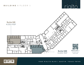 7500 Rialto Blvd, Austin, TX à louer Plan d’étage- Image 1 de 1