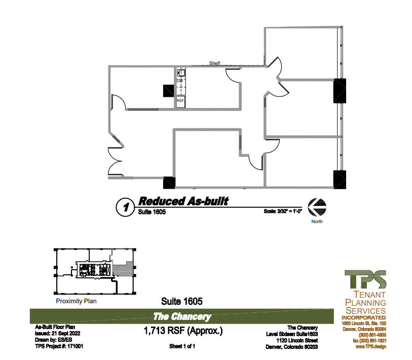 1120 Lincoln St, Denver, CO à louer Plan d  tage- Image 1 de 1