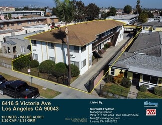 More details for 6416 S Victoria Ave, Los Angeles, CA - Multifamily for Sale