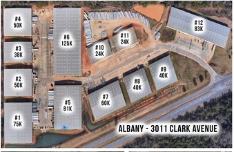 3011 Clark Ave, Albany, GA - aerial  map view