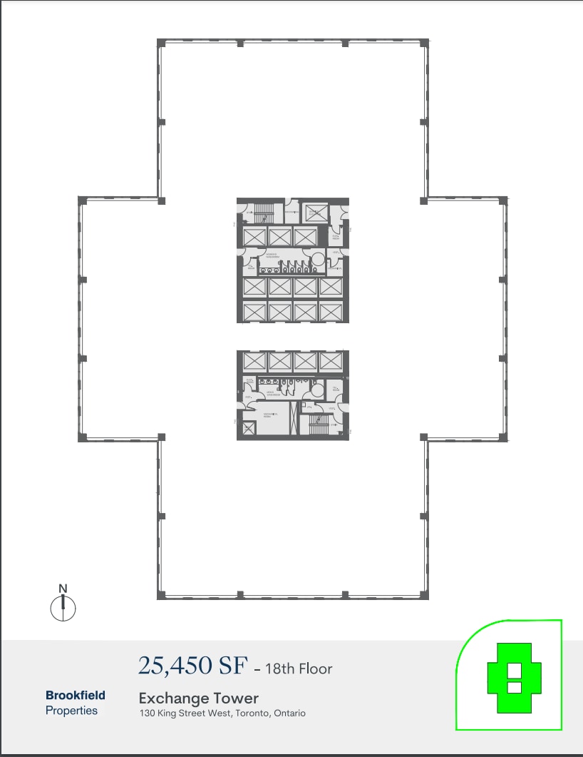 130 King St W, Toronto, ON à louer Plan d’étage- Image 1 de 1