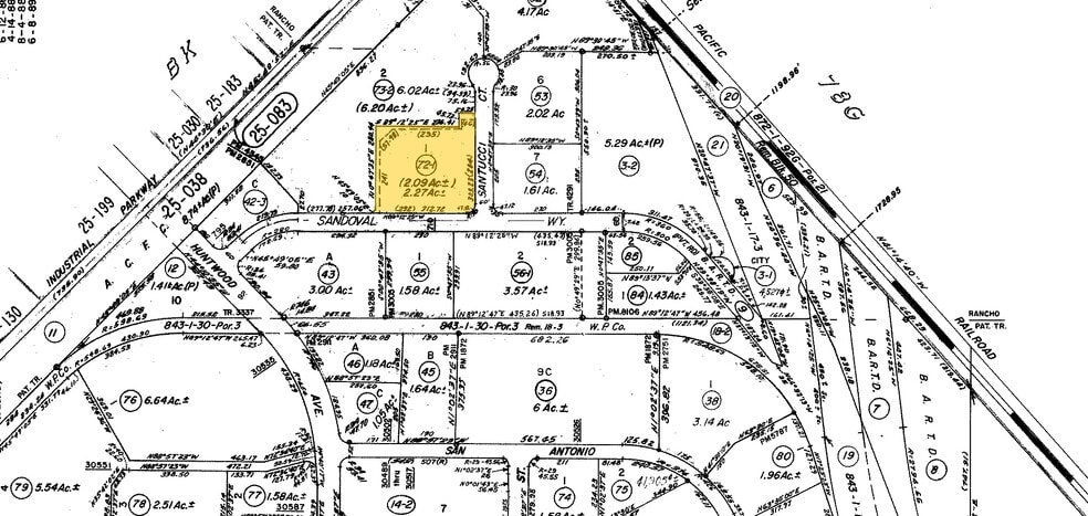 703-721 Sandoval Way, Hayward, CA à louer - Plan cadastral - Image 1 de 2