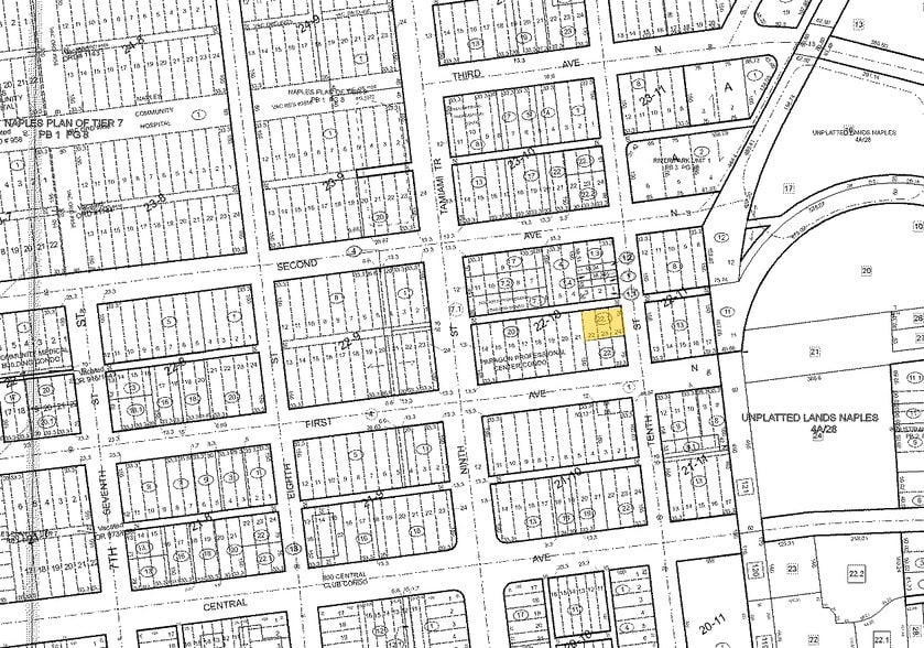 137 10th St N, Naples, FL for lease - Plat Map - Image 2 of 4