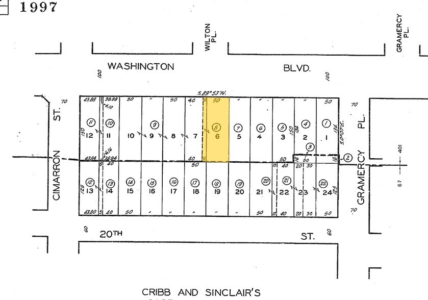 2378 W Washington Blvd, Los Angeles, CA à vendre - Plan cadastral - Image 3 de 9