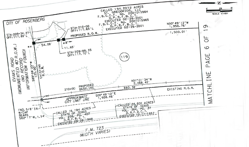 FM 723 And Evans Rd, Rosenberg, TX for sale - Primary Photo - Image 1 of 2