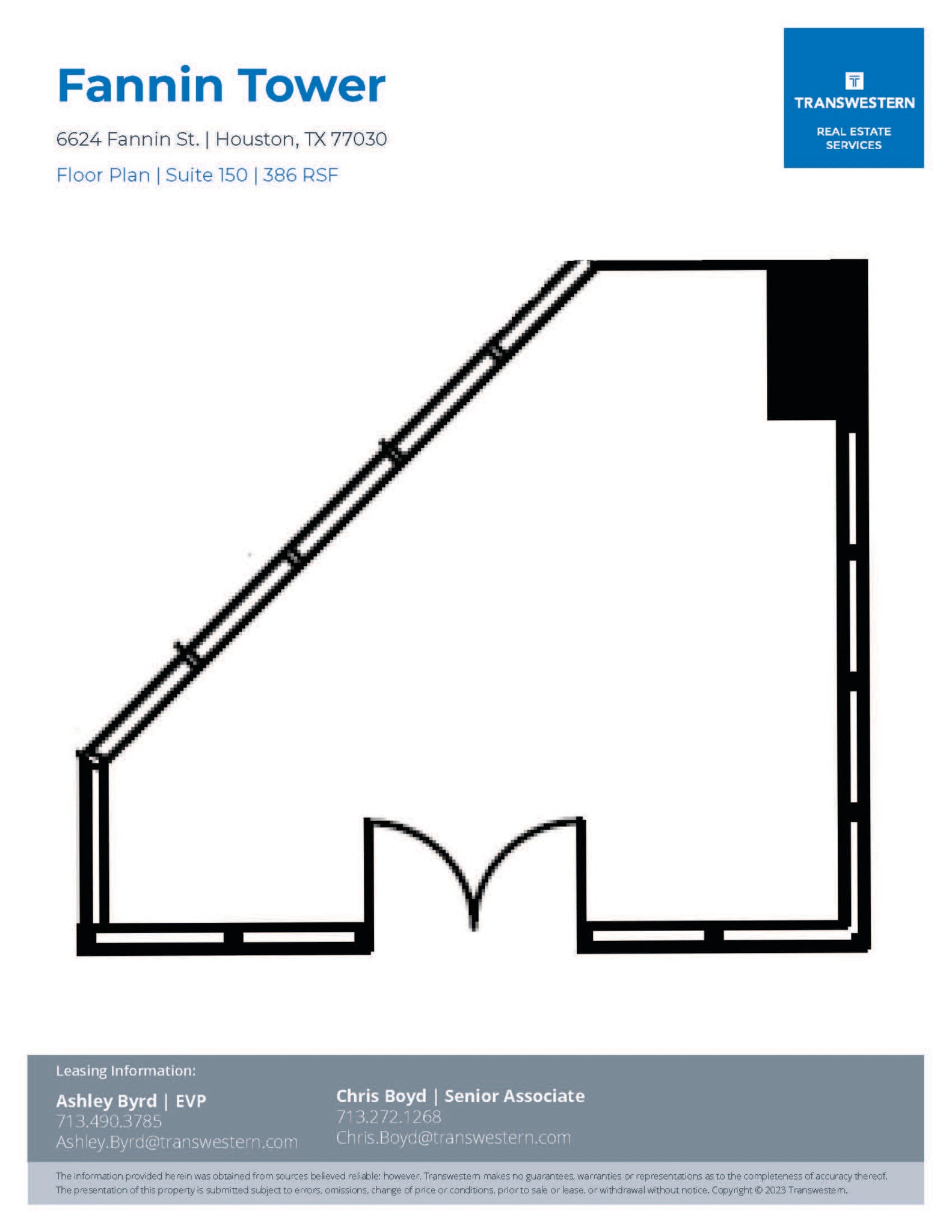 6624 Fannin St, Houston, TX à louer Plan d’étage- Image 1 de 1