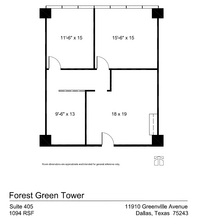 11910 Greenville Ave, Dallas, TX for lease Floor Plan- Image 1 of 1