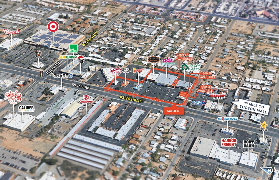 3820-3840 N Oracle Rd, Tucson, AZ for lease - Building Photo - Image 1 of 16