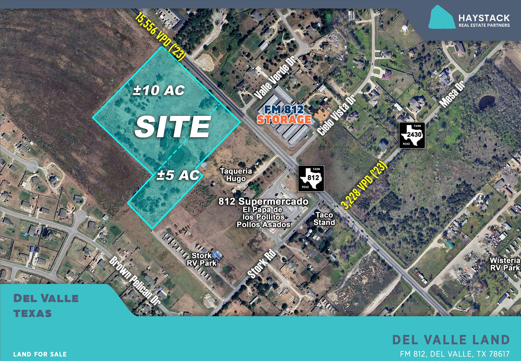 FM 812, Del Valle, TX à vendre Aérien- Image 1 de 2