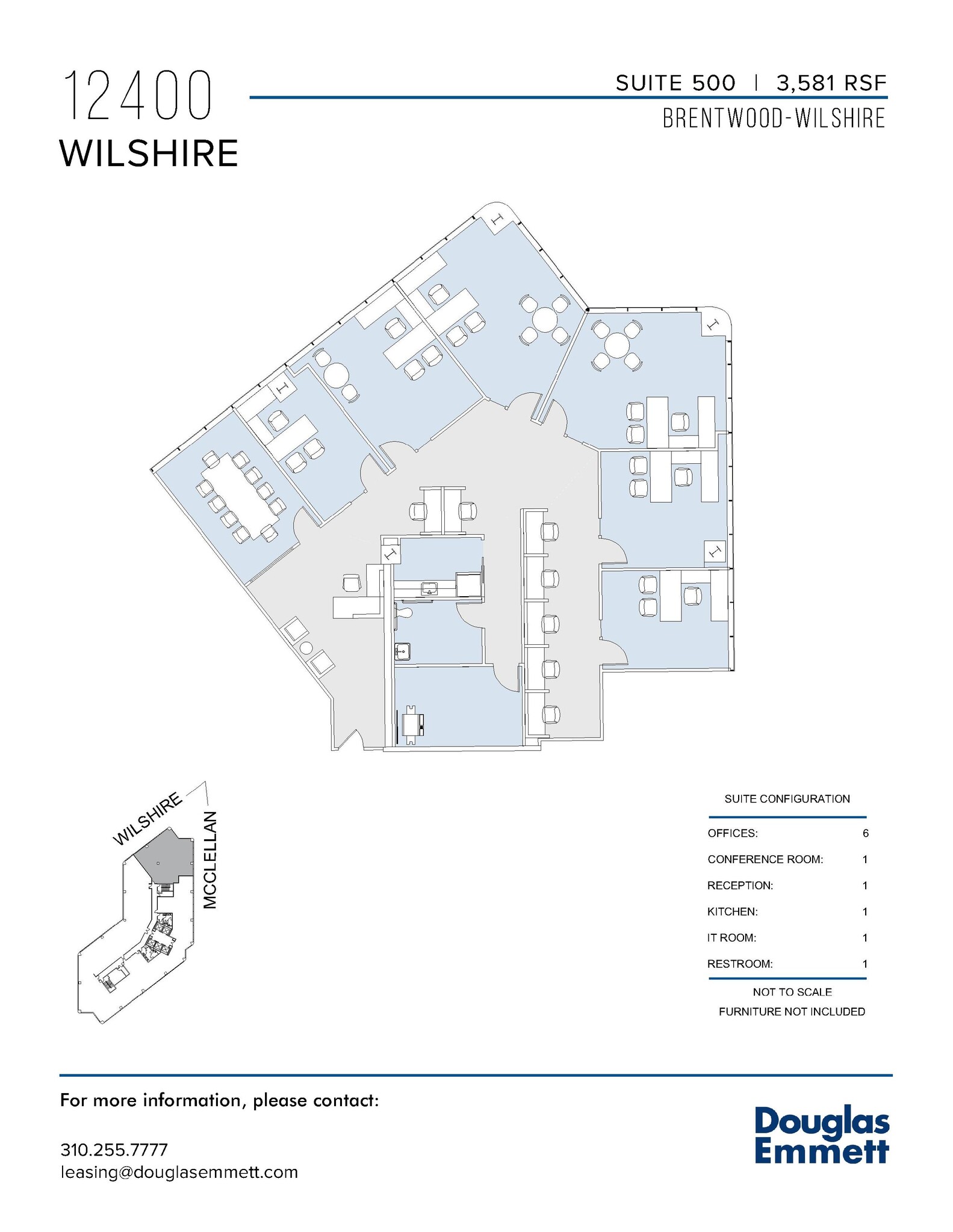 12400 Wilshire Blvd, Los Angeles, CA à louer Plan d  tage- Image 1 de 1