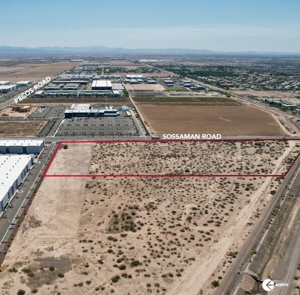 SWC Sossaman & Pecos Rd, Mesa, AZ à vendre - Aérien - Image 2 de 5