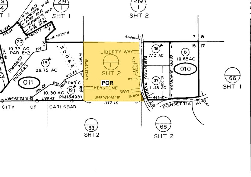 1240 Keystone Way, Vista, CA for lease - Plat Map - Image 3 of 23