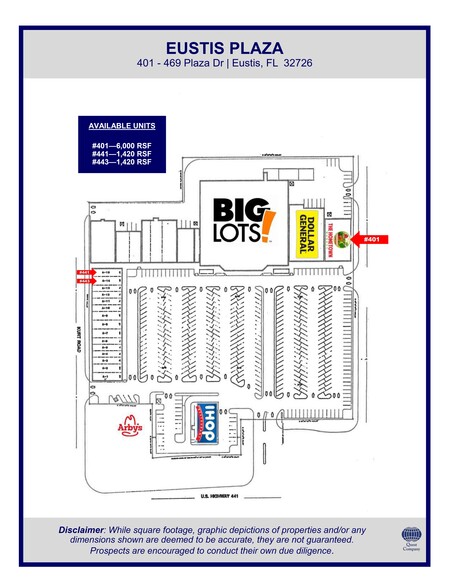 401-501 Plaza Dr, Eustis, FL à louer - Plan de site - Image 1 de 10