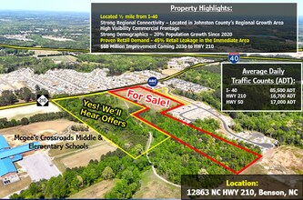 12863 NC 210 Hwy, Benson, NC - Aerial  map view - Image1