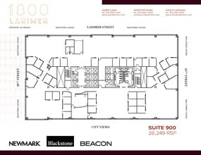 1800 Larimer St, Denver, CO à louer Plan d’étage- Image 1 de 1