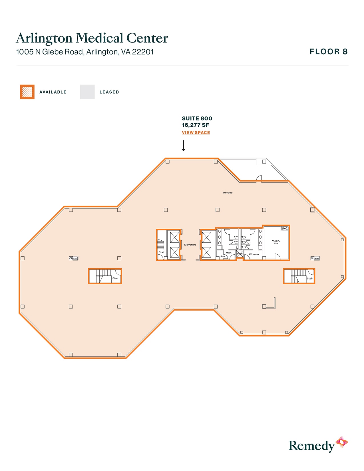 1005 N Glebe Rd, Arlington, VA for lease Floor Plan- Image 1 of 1