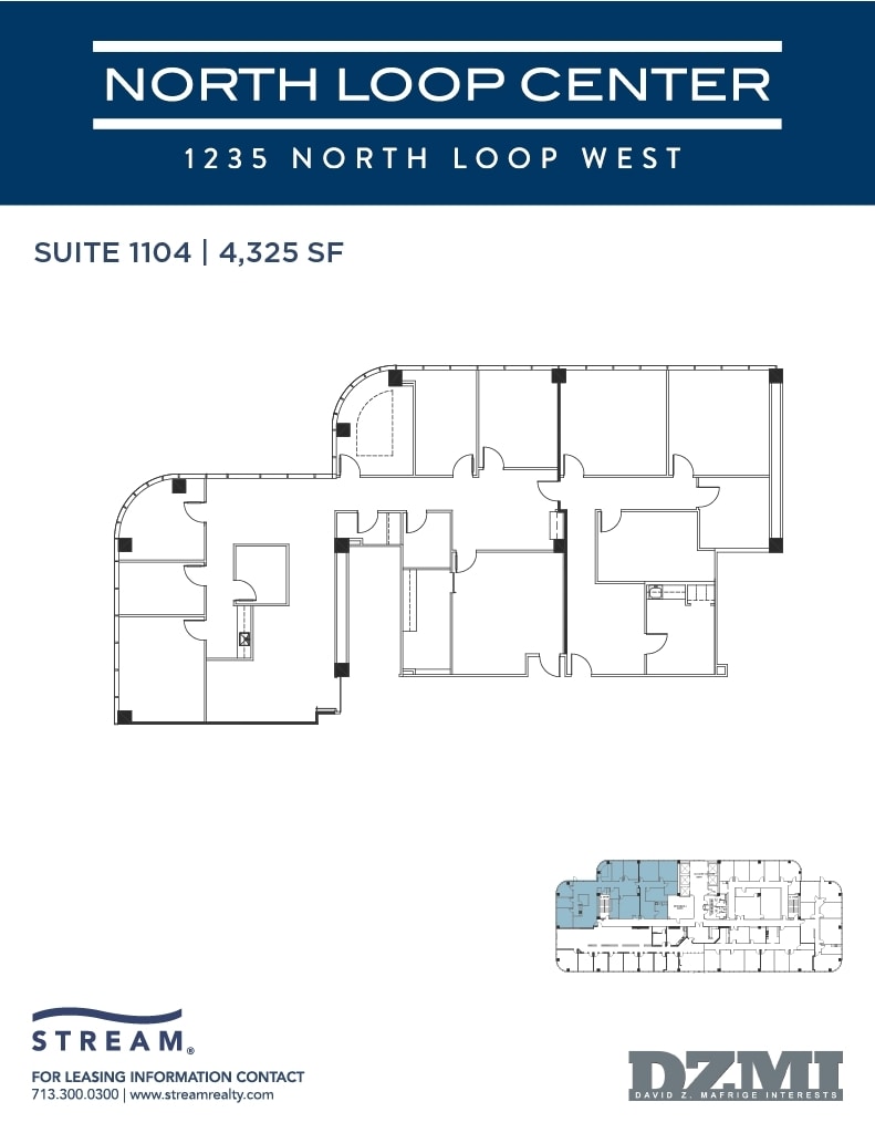 1235 North Loop W, Houston, TX à louer Plan d’étage- Image 1 de 1