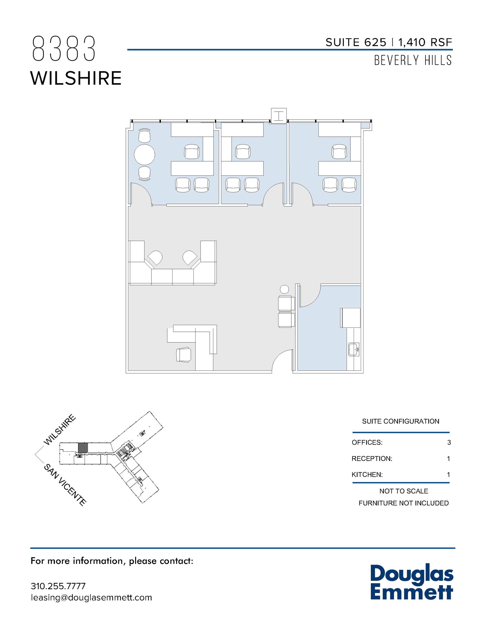 8383 Wilshire Blvd, Beverly Hills, CA à louer Plan d  tage- Image 1 de 1