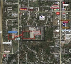 6970 N Broadway St, Kansas City, MO - AERIAL  map view