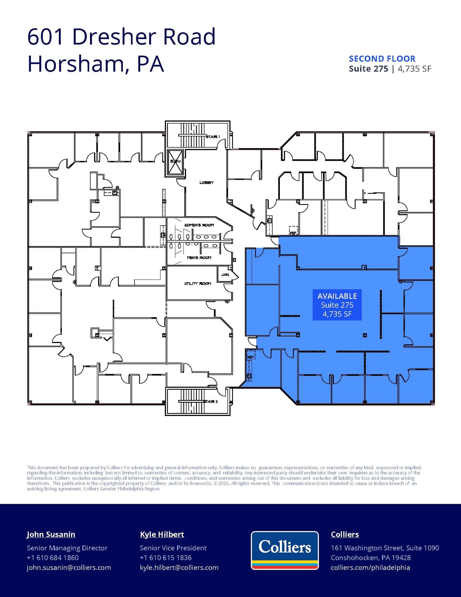 601 Dresher Rd, Horsham Township, PA for lease Floor Plan- Image 1 of 1