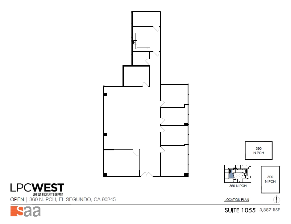 300 N Pacific Coast Hwy, El Segundo, CA à louer Plan d’étage- Image 1 de 1